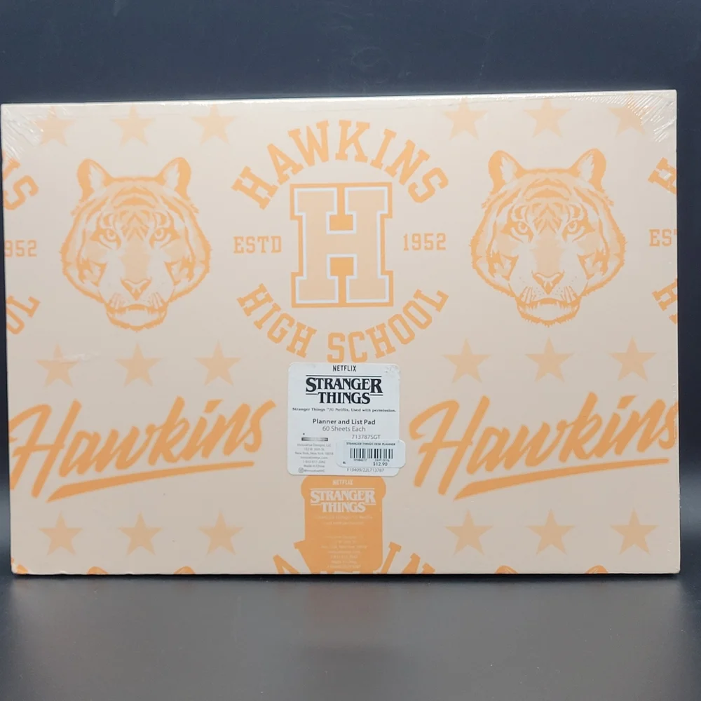 Stranger Things 1986 Hawkins Tigers School Planner And Note Pad